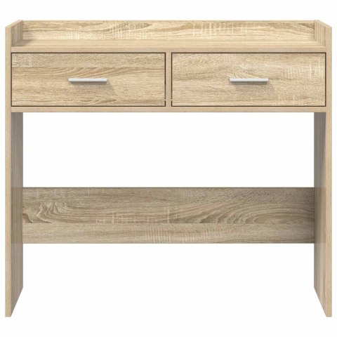 VidaXL Konsola dąb Sonoma 90 x 35 x 80 cm Drewno inżynieryjne