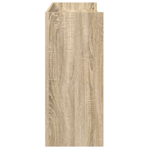 VidaXL Konsola dąb Sonoma 90 x 35 x 80 cm Drewno inżynieryjne
