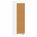 PÓŁKA NA KSIĄŻKI BIAŁY 30X30X111CM DREWNO INŻYNIERYJNE