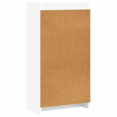 VidaXL Półka na książki Biały 59 x 30 x 111 cm Drewno inżynieryjne