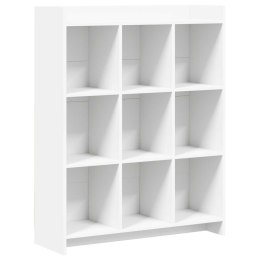 VidaXL Półka na książki Biały 87,5 x 30 x 111 cm Drewno inżynieryjne