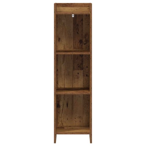VidaXL Półka na książki Stare drewno 30 x 30 x 111 cm