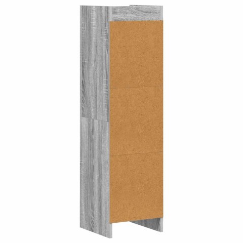 VidaXL Półka na książki Szary Sonoma 30 x 30 x 111 cm