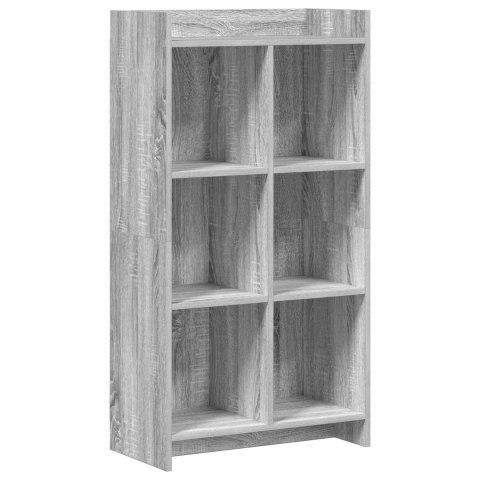 VidaXL Półka na książki Szary Sonoma 59 x 30 x 111 cm