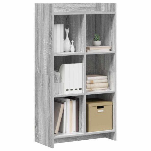 VidaXL Półka na książki Szary Sonoma 59 x 30 x 111 cm