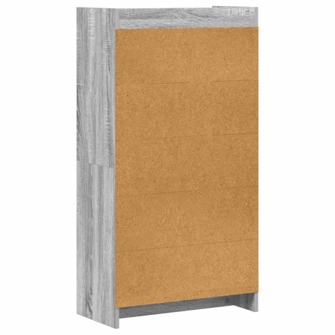 VidaXL Półka na książki Szary Sonoma 59 x 30 x 111 cm