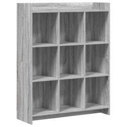 VidaXL Półka na książki Szary Sonoma 87,5 x 30 x 111 cm