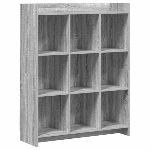 VidaXL Półka na książki Szary Sonoma 87,5 x 30 x 111 cm