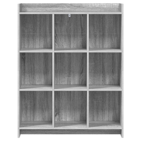 VidaXL Półka na książki Szary Sonoma 87,5 x 30 x 111 cm