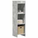 VidaXL Półka na książki Szary beton 30 x 30 x 111 cm