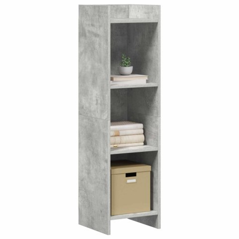 VidaXL Półka na książki Szary beton 30 x 30 x 111 cm