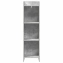 VidaXL Półka na książki Szary beton 30 x 30 x 111 cm