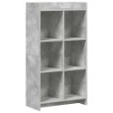 VidaXL Półka na książki Szary beton 59 x 30 x 111 cm