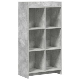 VidaXL Półka na książki Szary beton 59 x 30 x 111 cm