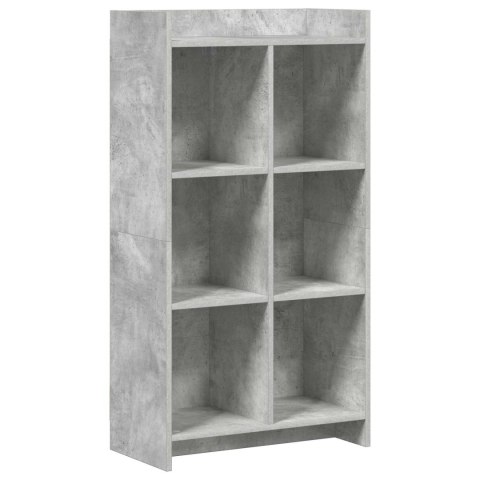 VidaXL Półka na książki Szary beton 59 x 30 x 111 cm