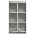 VidaXL Półka na książki Szary beton 59 x 30 x 111 cm
