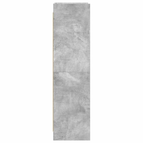 VidaXL Półka na książki Szary beton 59 x 30 x 111 cm