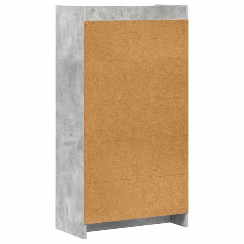 VidaXL Półka na książki Szary beton 59 x 30 x 111 cm