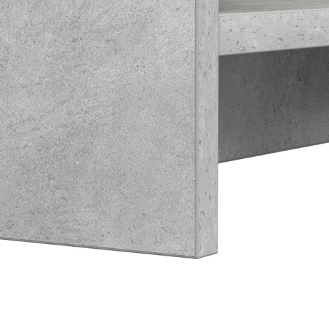 VidaXL Półka na książki Szary beton 59 x 30 x 111 cm