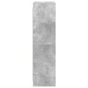 VidaXL Półka na książki Szary beton 87,5 x 30 x 111 cm