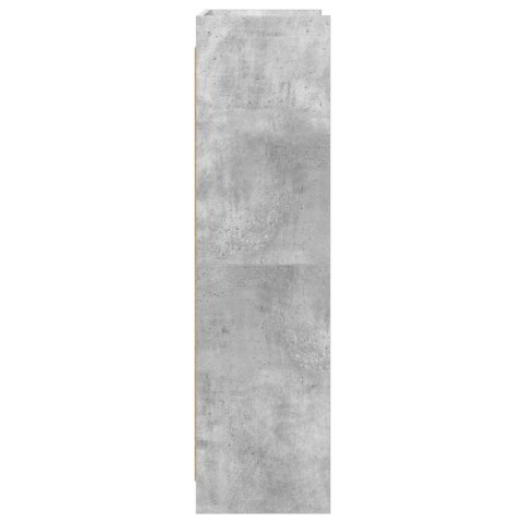 VidaXL Półka na książki Szary beton 87,5 x 30 x 111 cm