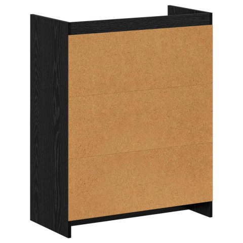 VidaXL Szafka na buty Czarny dąb 73,5 x 36 x 92 cm Drewno inżynieryjne