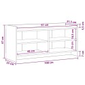 VidaXL Szafka pod telewizor 100 x 33 x 47 cm Stare drewno
