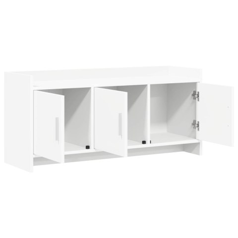 VidaXL Szafka pod telewizor 102 x 33 x 47 cm Biały Drewno inżynieryjne