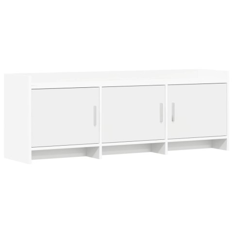 VidaXL Szafka pod telewizor 130 x 33 x 47 cm Biały Drewno inżynieryjne