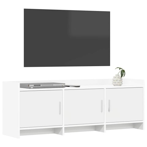 VidaXL Szafka pod telewizor 130 x 33 x 47 cm Biały Drewno inżynieryjne