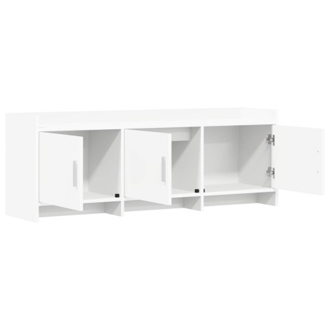 VidaXL Szafka pod telewizor 130 x 33 x 47 cm Biały Drewno inżynieryjne
