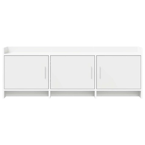 VidaXL Szafka pod telewizor 130 x 33 x 47 cm Biały Drewno inżynieryjne
