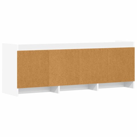 VidaXL Szafka pod telewizor 130 x 33 x 47 cm Biały Drewno inżynieryjne
