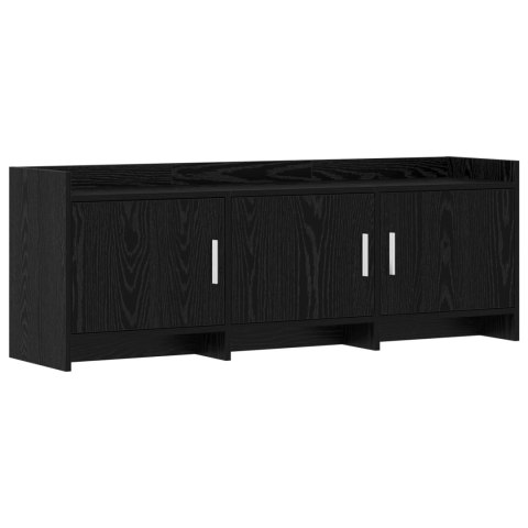 VidaXL Szafka pod telewizor 130 x 33 x 47 cm Czarny dąb