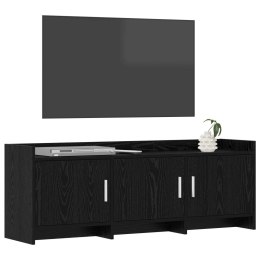 VidaXL Szafka pod telewizor 130 x 33 x 47 cm Czarny dąb