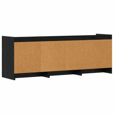 VidaXL Szafka pod telewizor 130 x 33 x 47 cm Czarny dąb