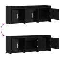 VidaXL Szafka pod telewizor 130 x 33 x 47 cm Czarny dąb
