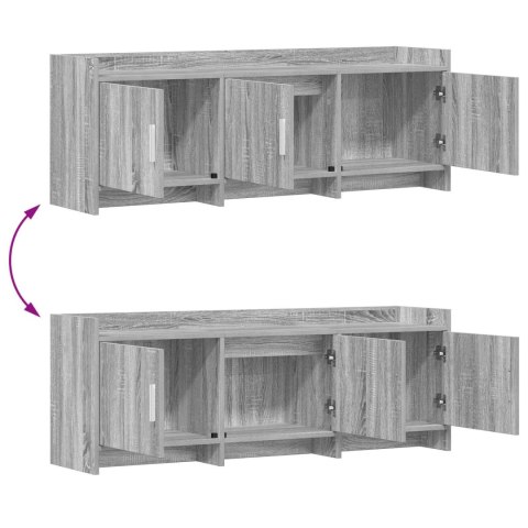 VidaXL Szafka pod telewizor 130 x 33 x 47 cm Szary Sonoma
