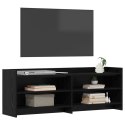 VidaXL Szafka pod telewizor 135 x 33 x 47 cm Czarny dąb