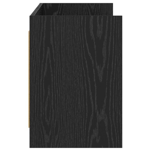 VidaXL Szafka pod telewizor 135 x 33 x 47 cm Czarny dąb