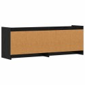 VidaXL Szafka pod telewizor 135 x 33 x 47 cm Czarny dąb