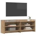VidaXL Szafka pod telewizor 135 x 33 x 47 cm Dąb artisan
