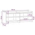 VidaXL Szafka pod telewizor 135 x 33 x 47 cm Szary Sonoma