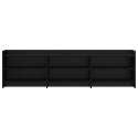 VidaXL Szafka pod telewizor 168 x 33 x 47 cm Czarny dąb