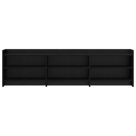 VidaXL Szafka pod telewizor 168 x 33 x 47 cm Czarny dąb
