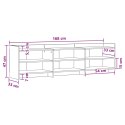 VidaXL Szafka pod telewizor 168 x 33 x 47 cm Szary Sonoma