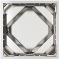 VidaXL Donica 2 pcs Srebrny 40 x 40 x 40 cm Stal nierdzewna