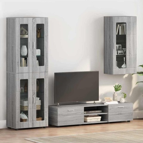 VidaXL Drewniana szafka Szary Sonoma 50 x 29 x 100 cm