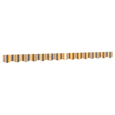 VidaXL Lambrekin do markizy, żółto-szare paski, 3,5 m