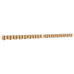 VidaXL Lambrekin do markizy, żółto-szare paski, 4 m